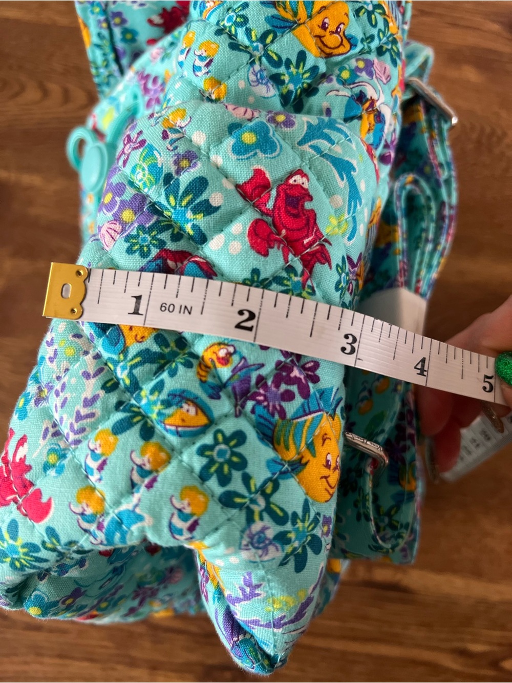 NWT Disney Vera Bradley Ariel Floral Ditsy Mini Backpack The Little Mermaid - Picture 11 of 12